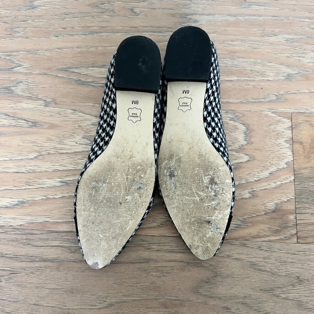 Talbots Houndstooth Pleated Flats SIZE 8 - Picture 7 of 7